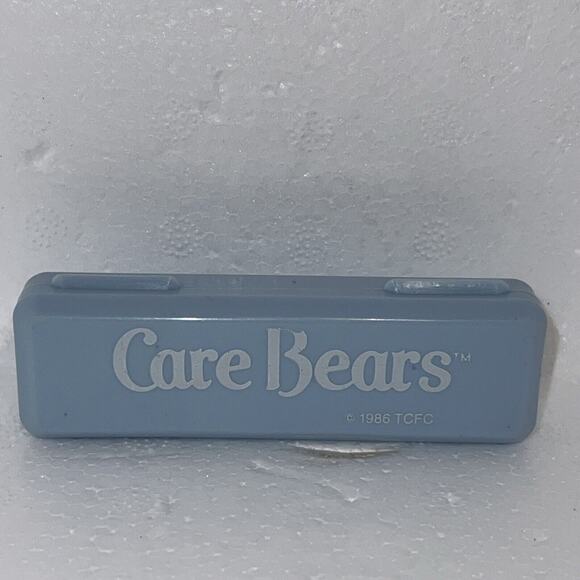 Vintage '80s WISH BEAR poseable Action Figure 3” And Plastic Case CAREBEARS - Picture 7 of 8